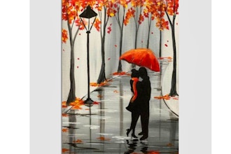 Paint Nite: Rainy Autumn Lovers